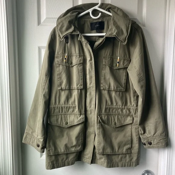 J. Crew Lightweight Utility Field Military Style Jacket Women’s Small - Picture 1 of 6